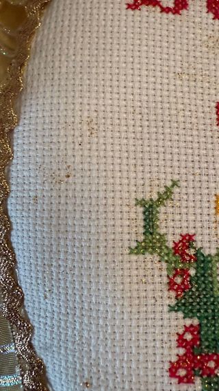 Quadretto punto croce Buon Natale