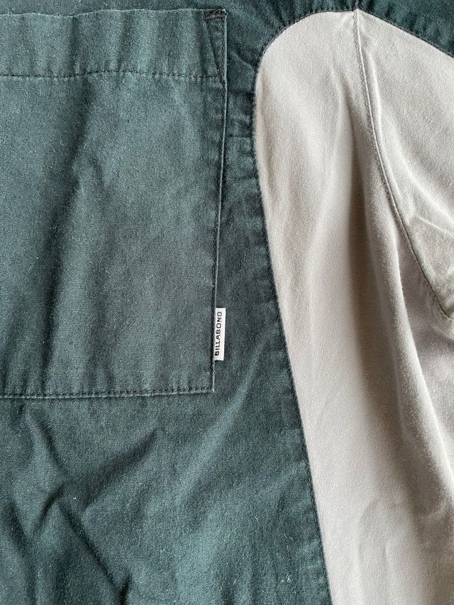 Camisa Billabong Gris y Azul