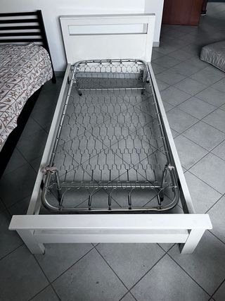 Letto singolo bianco stile Ikea