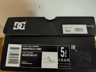 Zapatillas DC Shoes niño blancas talla 36