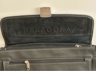 Maletín Hexagona Paris Negro/Gris