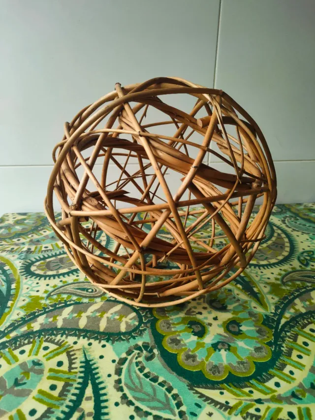 Lámpara Aplique Mimbre