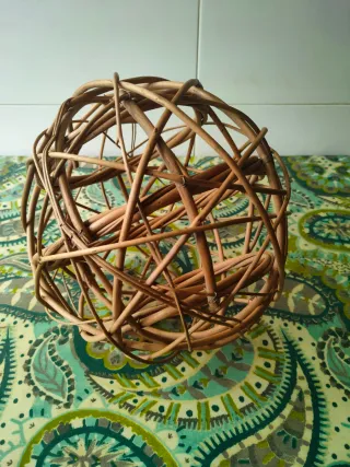 Lámpara Aplique Mimbre