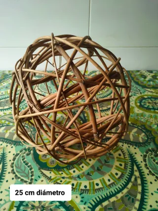 Lámpara Aplique Mimbre