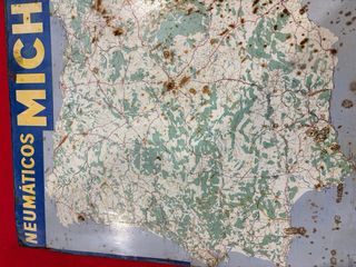 Chapa Michelin Mapa España 1965