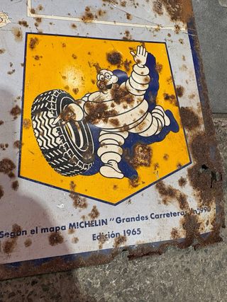 Chapa Michelin Mapa España 1965