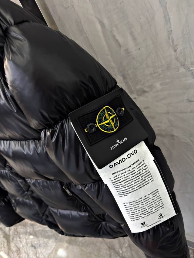 Stone Island Abrigo Negro