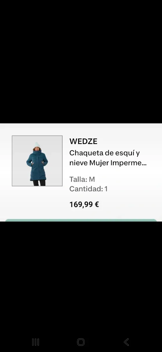 Chaqueta esquí y nieve mujer Wedze 500