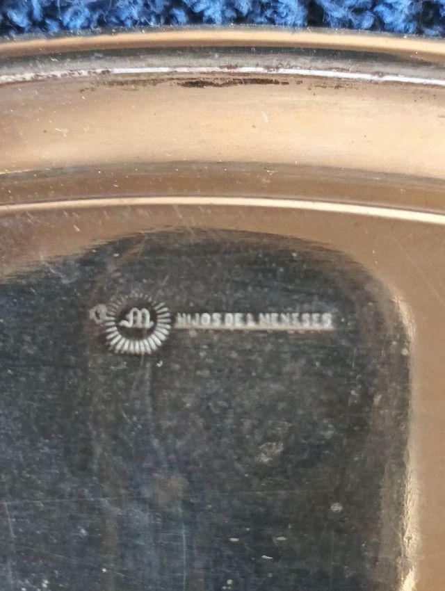 2 Bandejas Alpaca Plateada Hijos de L. Meneses.