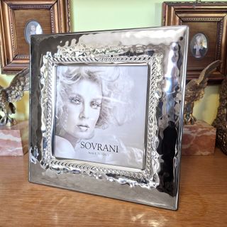 SOVRANI Cornice Portafoto in Argento foto cm 18x18