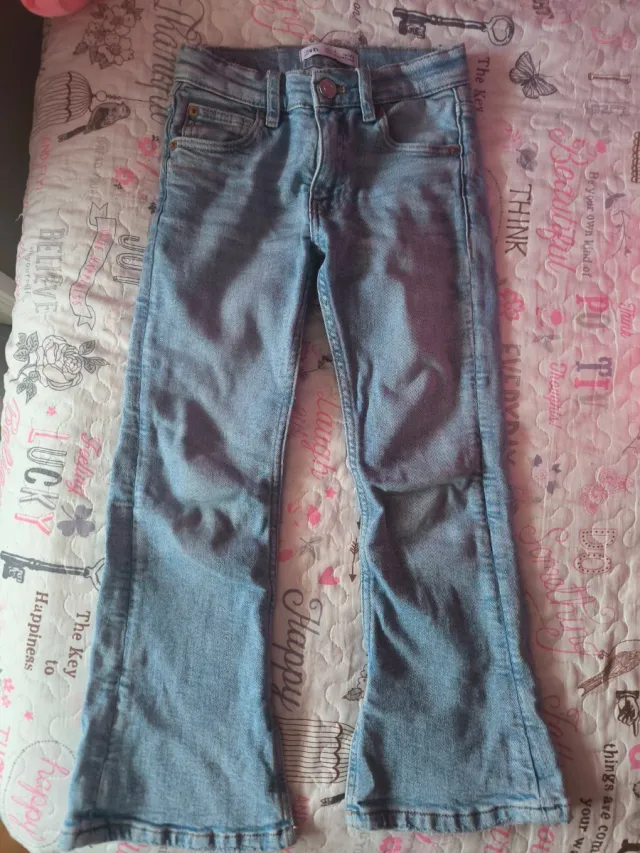 Vaqueros acampanados talla 7