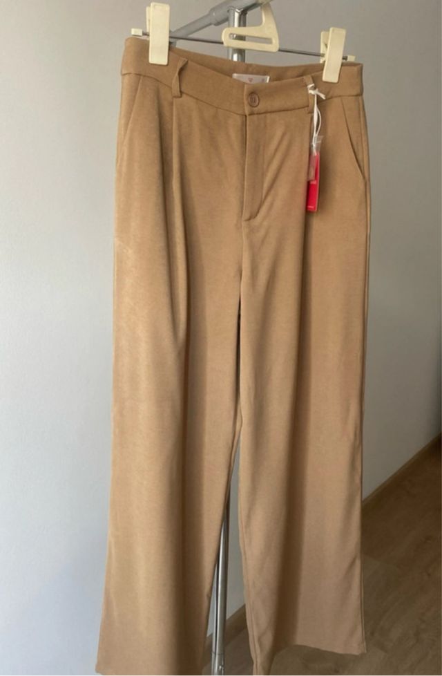 Pantalones de traje calentitos con pinza