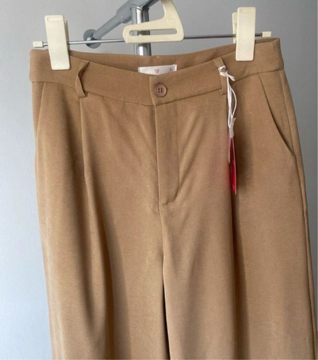 Pantalones de traje calentitos con pinza