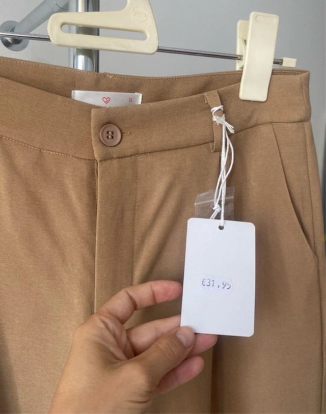 Pantalones de traje calentitos con pinza