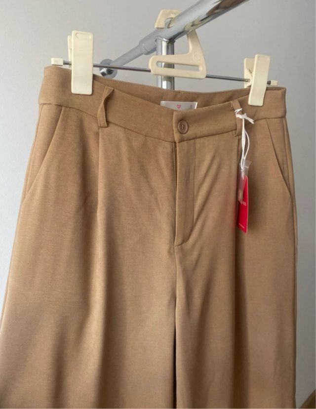 Pantalones de traje calentitos con pinza