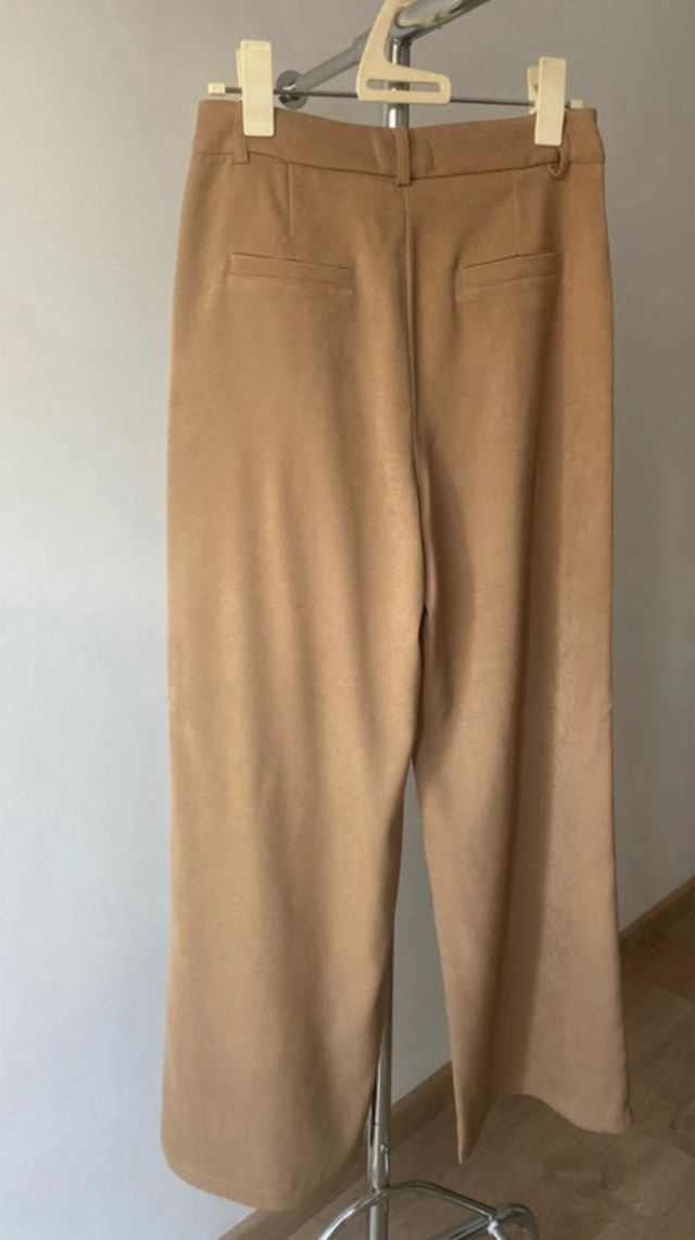 Pantalones de traje calentitos con pinza