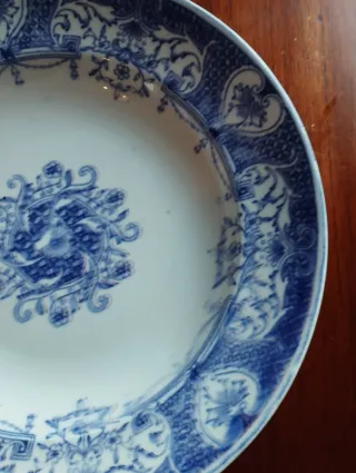 Antiguo Plato La Cartuja Sevilla, Carlota Azul