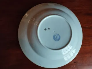 Antiguo Plato La Cartuja Sevilla, Carlota Azul