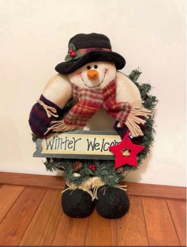 Corona Rosco Navideño Muñeco Nieve ¡NUEVO!