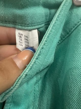 Pantalón vaquero H&M pata ancha verde