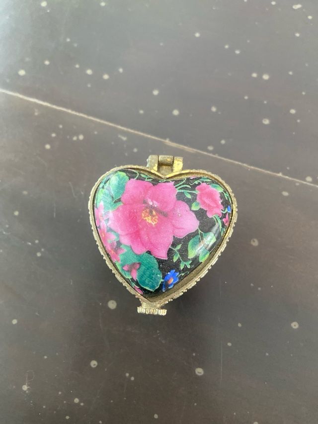 Cajitas cerámica miniatura motivos florales