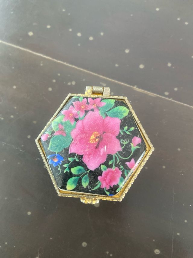 Cajitas cerámica miniatura motivos florales