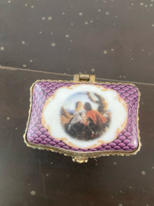 Cajitas cerámica miniatura motivos florales