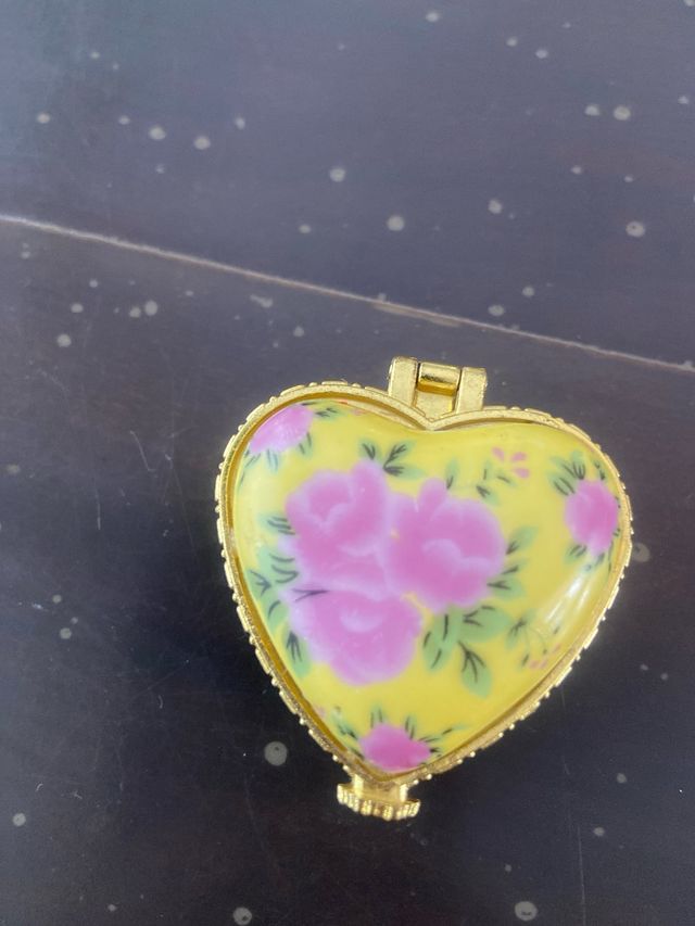 Cajitas cerámica miniatura motivos florales