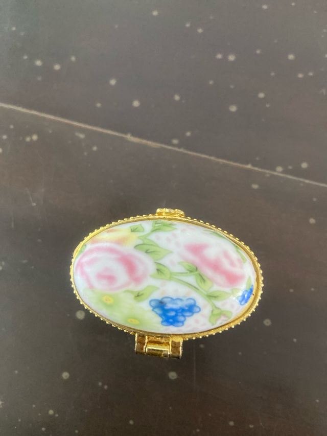 Cajitas cerámica miniatura motivos florales