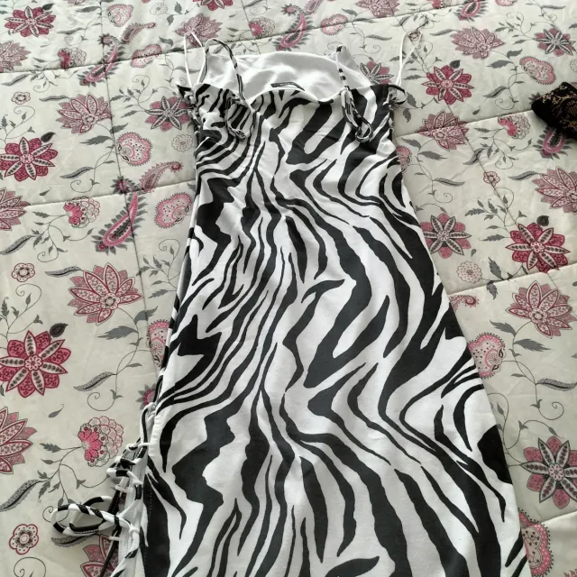 Vestido camisero rayas rosa y blanco Talla M