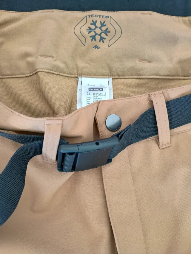 Pantalones nieve montaña hombre talla 46