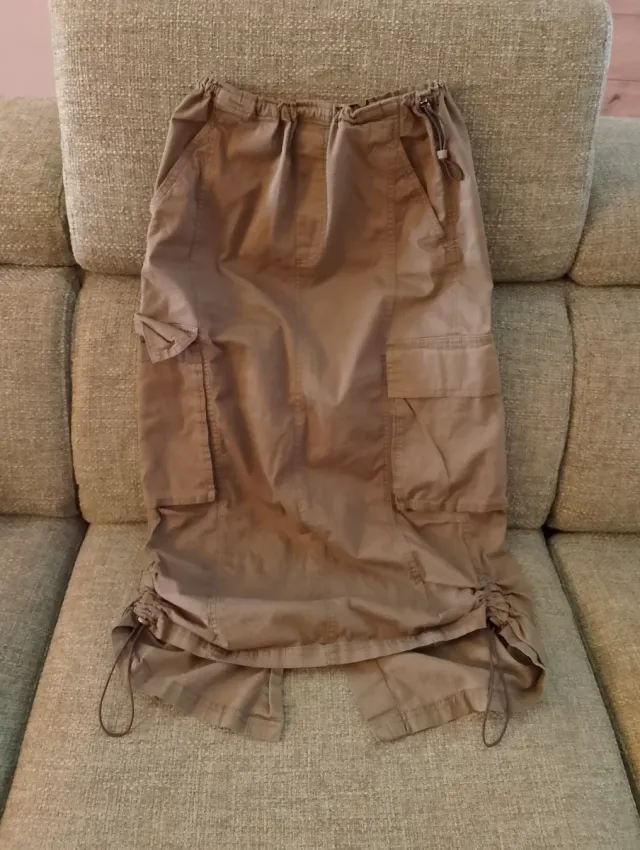 Gonna Bershka marrone cargo