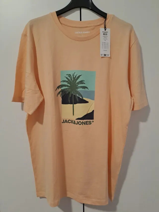 Camiseta Jack & Jones Estampada Palmera Talla L