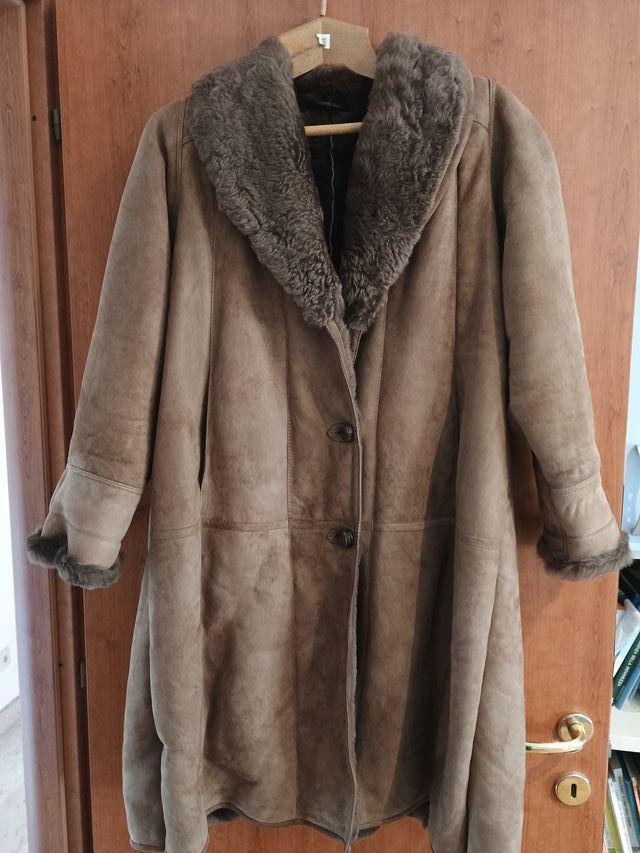 Cappotto Montone Beige/Marrone Vero Muflone