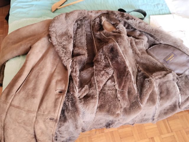 Cappotto Montone Beige/Marrone Vero Muflone