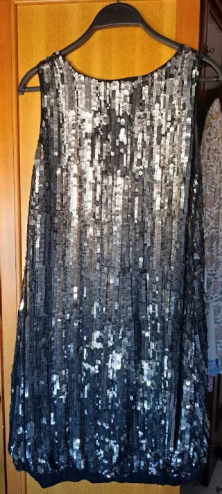 Vestido lentejuelas Zara T M