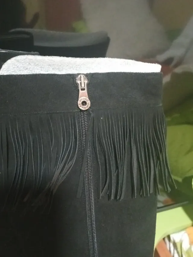 Botas Pedro Miralles Piel Ante Negras Talla 38