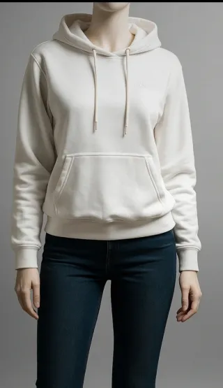 Sudadera Puma Beige/ Blanca