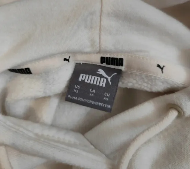 Sudadera Puma Beige/ Blanca