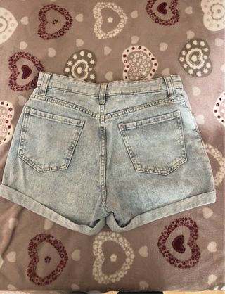 Pantaloncini jeans vita alta