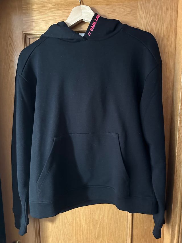 Sudadera Karl Lagerfeld Mujer Talla M Negra Rosa