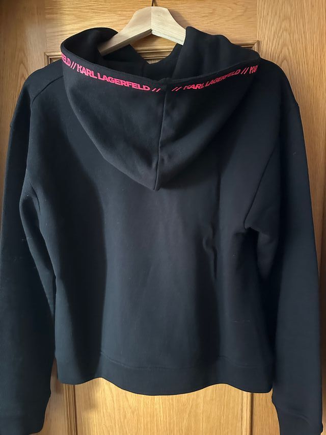 Sudadera Karl Lagerfeld Mujer Talla M Negra Rosa