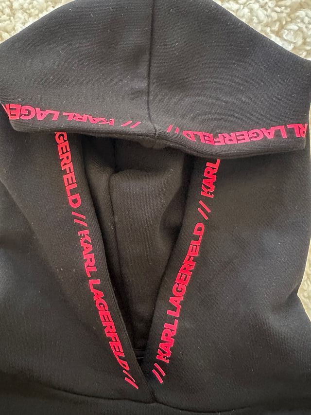 Sudadera Karl Lagerfeld Mujer Talla M Negra Rosa