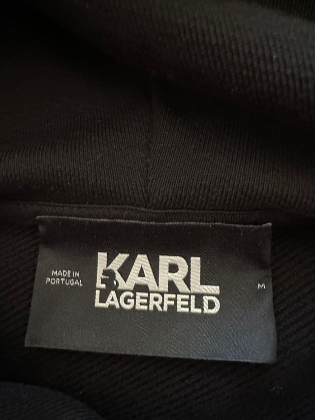 Sudadera Karl Lagerfeld Mujer Talla M Negra Rosa