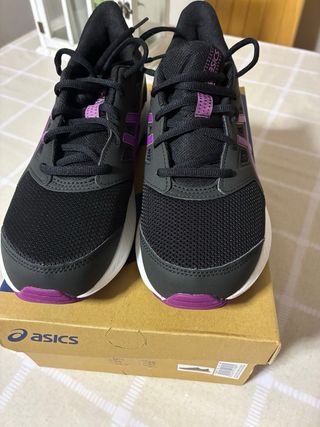 Zapatillas Asics Jolt 4 GS Negro/Morado Talla 38