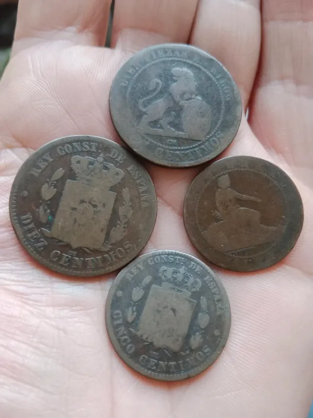 Monedas antiguas de España cobre