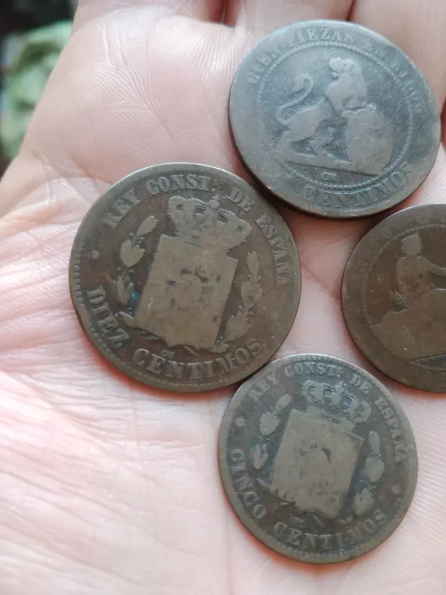 Monedas antiguas de España cobre