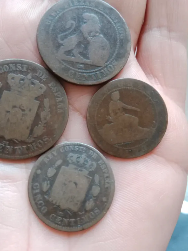 Monedas antiguas de España cobre