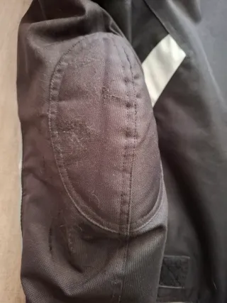 Chaqueta de motorista negra