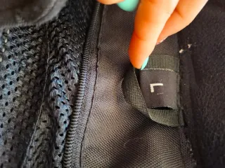 Chaqueta de motorista negra